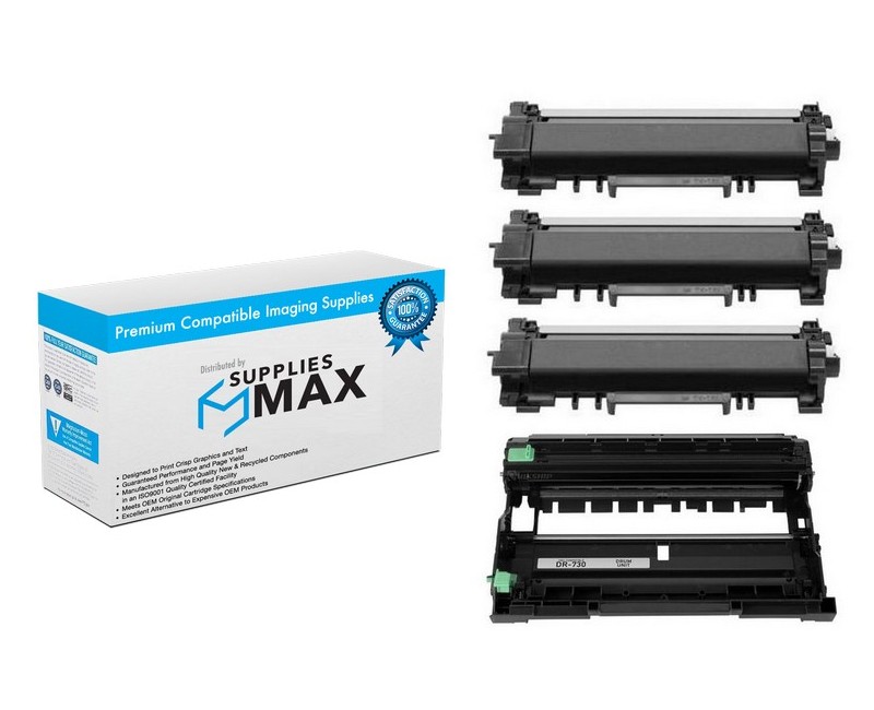 Compatible Brother DR730_1PK/TN760J_3PKVB Drum/Toner Combo Pack www
